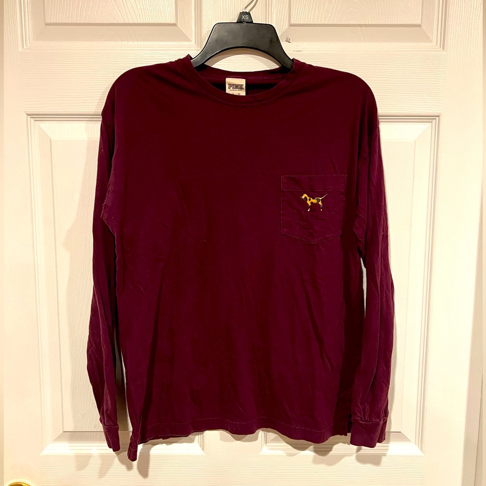 Victoria Secret PINK. Womens Long Sleeve Shirt. Cheetah Print Design. XS